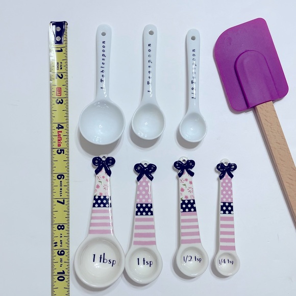 Kitchen Tools 2 Sets of Ceramic Measuring Spoons Nordic Ware Spatulas - Picture 6 of 9
